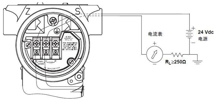 遠(yuǎn)傳磁致伸縮液位計(jì)端子接線圖